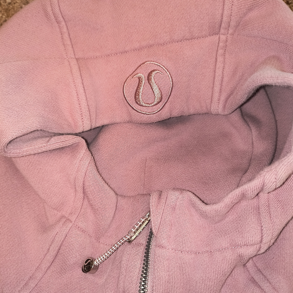 Lululemon Dusty Rose Logo Hoodie Size 10